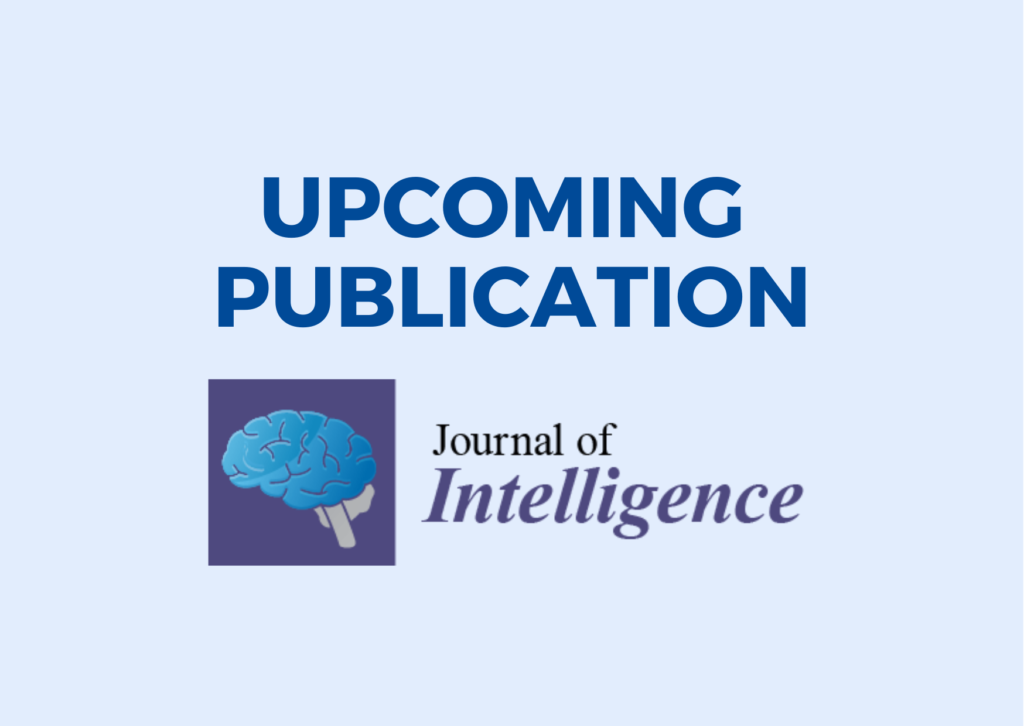 upcoming publication journal of intelligence