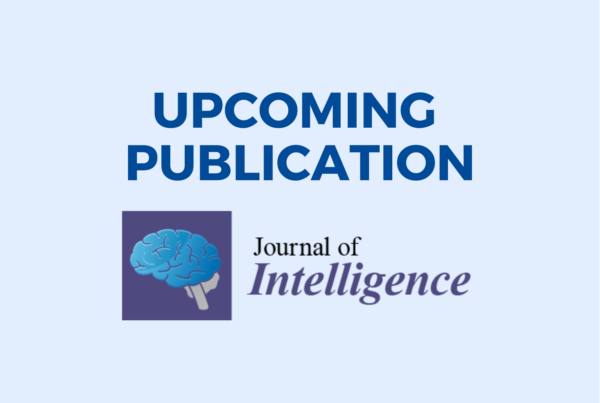upcoming publication journal of intelligence
